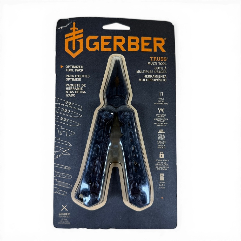 Gerber Truss 17-in-1 Professional Grade Multi-Tool Stainless Steel Black Oxide